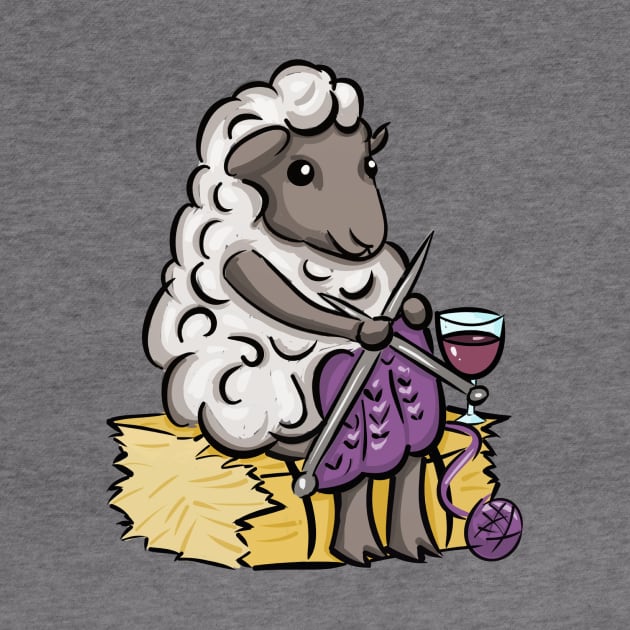 Knitting Sheep by SpaceMomCreations